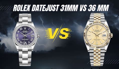 Rolex datejust 36 vs 31